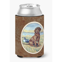 "Caroline's Treasures 7090CC Chocolate Labrador Puppy Can Or Bottle Hugger, Multicolor"