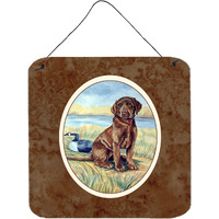 "Caroline's Treasures Chocolate Labrador Puppy Wall or Door Hanging Prints 7090DS66, 6HX6W, Multicolor"
