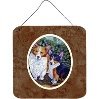 "Caroline's Treasures Cardigan and Pembroke Corgi Wall or Door Hanging Prints 7094DS66, 6HX6W, Multicolor"