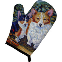 "Caroline's Treasures 7094OVMT Cardigan and Pembroke Corgi Oven Mitt, 12"" by 8.5"", Multicolor"