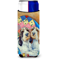 Petit Basset Griffon Vendeen Ultra Beverage Insulators for slim cans 7095MUK