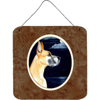 "Caroline's Treasures Fawn Dane Moonlight Stroll Wall or Door Hanging Prints 7100DS66, 6"" x 6"", Multicolor"