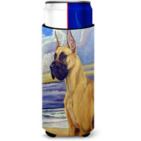 Fawn Great Dane at the beach Ultra Beverage Insulators for slim cans 7101MUK