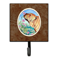 "Caroline's Treasures Shar Pei Smell the flowers Leash or Key Holder 7105SH4, Small, Multicolor"