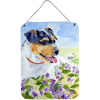 "Caroline's Treasures 7106DS1216 Jack Russell Terrier Aluminium Metal Wall or Door Hanging Prints, 16"" x 12"", Multicolor"