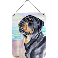 "Caroline's Treasures 7107DS1216 Rottweiler Aluminium Metal Wall or Door Hanging Prints, 16"" x 12"", Multicolor"