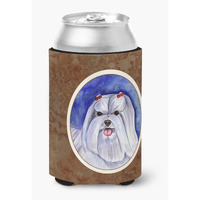 "Caroline's Treasures 7108CC Maltese Can Or Bottle Hugger, Multicolor"
