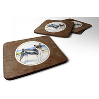"Caroline's Treasures 7109FC Basenji Foam Coasters (Set of 4), 3.5"", Multicolor"