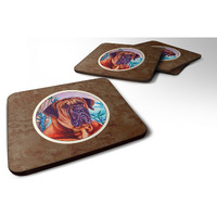 "Caroline's Treasures 7116FC Tosa Inu Foam Coasters (Set of 4), 3.5"", Multicolor"