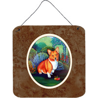 "Caroline's Treasures Corgi Wall or Door Hanging Prints 7118DS66, 6"" x 6"", Multicolor"