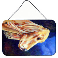 "Caroline's Treasures Saluki Aluminum Metal Wall or Door Hanging Prints, 8 x 12"""