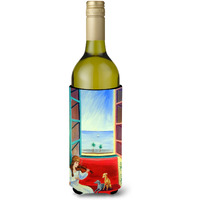 Italian Greyhounds and Violinist Wine Bottle Beverage Insulator Beverage Insulator Hugger