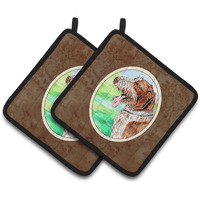 "Caroline's Treasures Italiano Spinone Pair of Pot Holders 7134PTHD, 7.5HX7.5W, Multicolor"