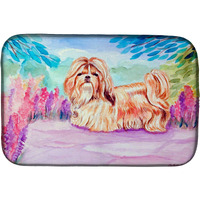 "Caroline's Treasures Shih Tzu Dish Drying Mat, 14"" x 21"", Multicolor"
