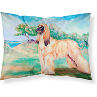"Caroline's Treasures 7138PILLOWCASE Afghan Hound Moisture Wicking Fabric Standard Pillowcase, Large, Multicolor"