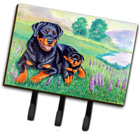 "Caroline's Treasures 7141TH68 Rottweiler Leash Holder or Key Hook, Large, Multicolor"