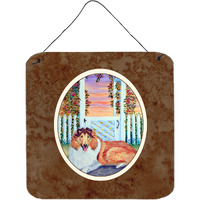 "Caroline's Treasures Collie Wall or Door Hanging Prints 7147DS66, 6"" x 6"", Multicolor"