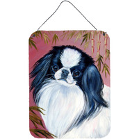 "Caroline's Treasures 7149DS1216 Japanese Chin Aluminium Metal Wall or Door Hanging Prints, 16"" x 12"", Multicolor"