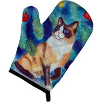 "Caroline's Treasures 7155OVMT Christmas Tree Cat Oven Mitt, 12"" by 8.5"", Multicolor"