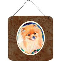 "Caroline's Treasures Pomeranian Wall or Door Hanging Prints 7165DS66, 6HX6W, Multicolor"