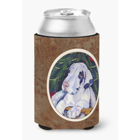 "Caroline's Treasures 7172CC Christmas Tree With Harlequin Great Dane Can Or Bottle Hugger, Multicolor"