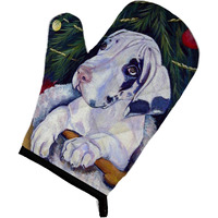 "Caroline's Treasures 7172OVMT Christmas Tree with Harlequin Great Dane Oven Mitt, 12"" by 8.5"", Multicolor"