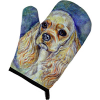 "Caroline's Treasures 7178OVMT Buff Cocker Spaniel Oven Mitt, 12"" by 8.5"", Multicolor"
