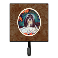 "Caroline's Treasures Autumn Leaves Shih Tzu Leash or Key Holder 7182SH4, Small, Multicolor"