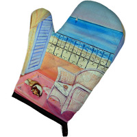 "Caroline's Treasures 7186OVMT Sheltie Waiting on Mom Oven Mitt, 12"" by 8.5"", Multicolor"
