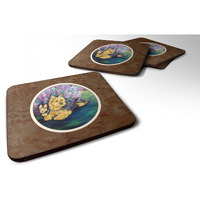 "Caroline's Treasures 7209FC Australian Terrier And Puppy Foam Coasters (Set of 4), 3.5"", Multicolor"