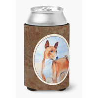 "Caroline's Treasures 7223CC Red And White Basenji Can Or Bottle Hugger, Multicolor"