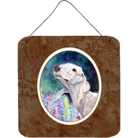 "Caroline's Treasures Bedlington Terrier Wall or Door Hanging Prints 7226DS66, 6HX6W, Multicolor"
