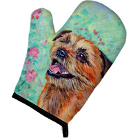 "Caroline's Treasures 7228OVMT Border Terrier Oven Mitt, 12"" by 8.5"", Multicolor"