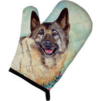 "Caroline's Treasures 7231OVMT Norwegian Elkhound Oven Mitt, 12"" by 8.5"", Multicolor"