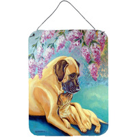 "Caroline's Treasures 7233DS1216 Great Dane Aluminium Metal Wall or Door Hanging Prints, 16"" x 12"", Multicolor"