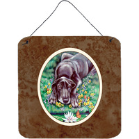 "Caroline's Treasures Blue Dane Wall or Door Hanging Prints 7235DS66, 6"" x 6"", Multicolor"