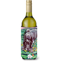 Blue Great Dane Wine Bottle Beverage Insulator Beverage Insulator Hugger