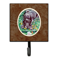 "Caroline's Treasures Blue Dane Leash or Key Holder 7235SH4, Small, Multicolor"