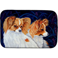 "Caroline's Treasures Papillion Dish Drying Mat, 14"" x 21"", Multicolor"