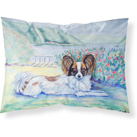 "Caroline's Treasures 7244PILLOWCASE Papillion Moisture Wicking Fabric Standard Pillowcase, Large, Multicolor"
