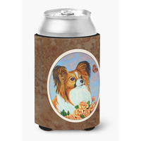 "Caroline's Treasures 7246CC Papillon Can Or Bottle Hugger, Multicolor"