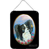"Caroline's Treasures 7247DS1216 Papillon Aluminium Metal Wall or Door Hanging Prints, 16"" x 12"", Multicolor"