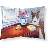 "Caroline's Treasures 7249PILLOWCASE Bull Terrier Moisture Wicking Fabric Standard Pillowcase, Large, Multicolor"