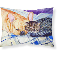"Caroline's Treasures 7257PILLOWCASE Cat Moisture Wicking Fabric Standard Pillowcase, Large, Multicolor"