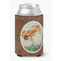 "Caroline's Treasures 7262CC Pomeranian Can Or Bottle Hugger, Multicolor"