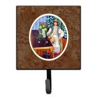 "Caroline's Treasures Lady with her Pug Leash or Key Holder 7265SH4, Small, Multicolor"