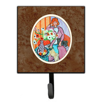 "Caroline's Treasures Lady with her Pug Leash or Key Holder 7266SH4, Small, Multicolor"