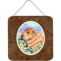 "Caroline's Treasures Shar Pei Wall or Door Hanging Prints 7271DS66, 6HX6W, Multicolor"