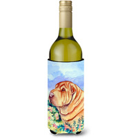 Shar Pei Wine Bottle Beverage Insulator Beverage Insulator Hugger