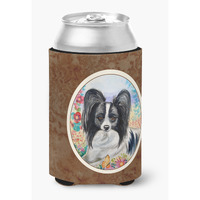 "Caroline's Treasures 7273CC Papillon Can Or Bottle Hugger, Multicolor"
